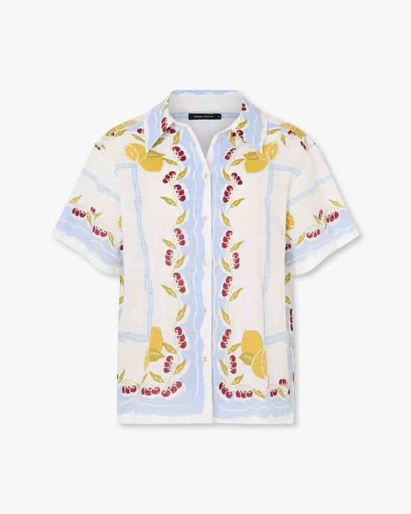 magali pascal CERISE SHIRT FRUIT PRINT