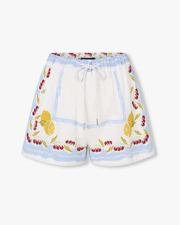 magali pascal CERISE SHORTS FRUIT PRINT