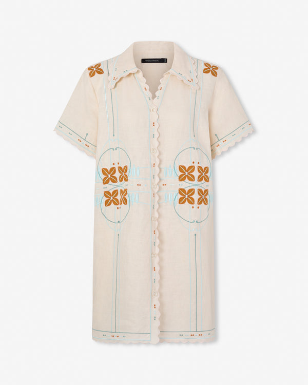 Magali Pascal CHARLES SHIRT DRESS PEARL