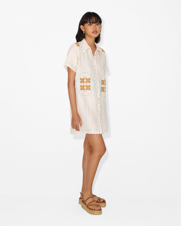 Magali Pascal CHARLES SHIRT DRESS PEARL
