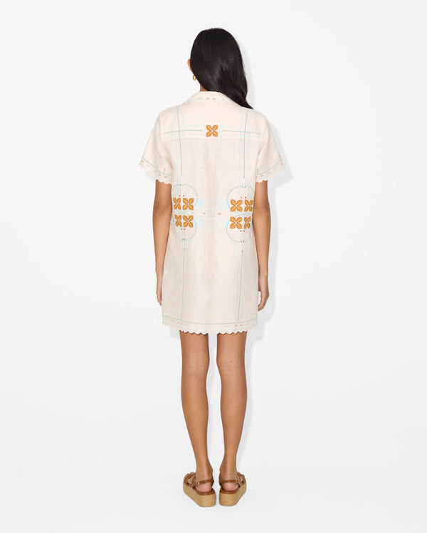 Magali Pascal CHARLES SHIRT DRESS PEARL