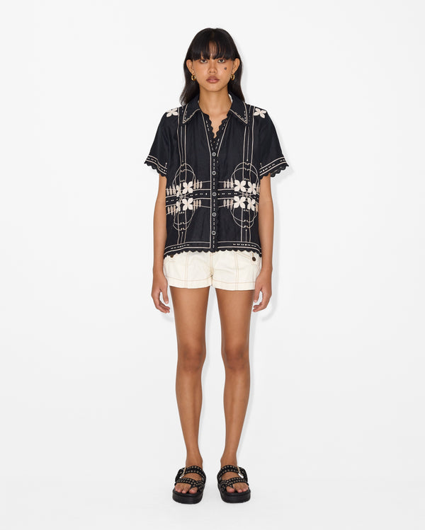 magali pascal CHARLES SHIRT OFF BLACK