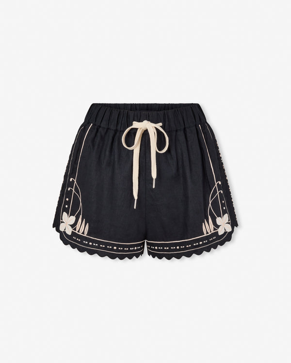 magali pascal CHARLES SHORTS OFF BLACK