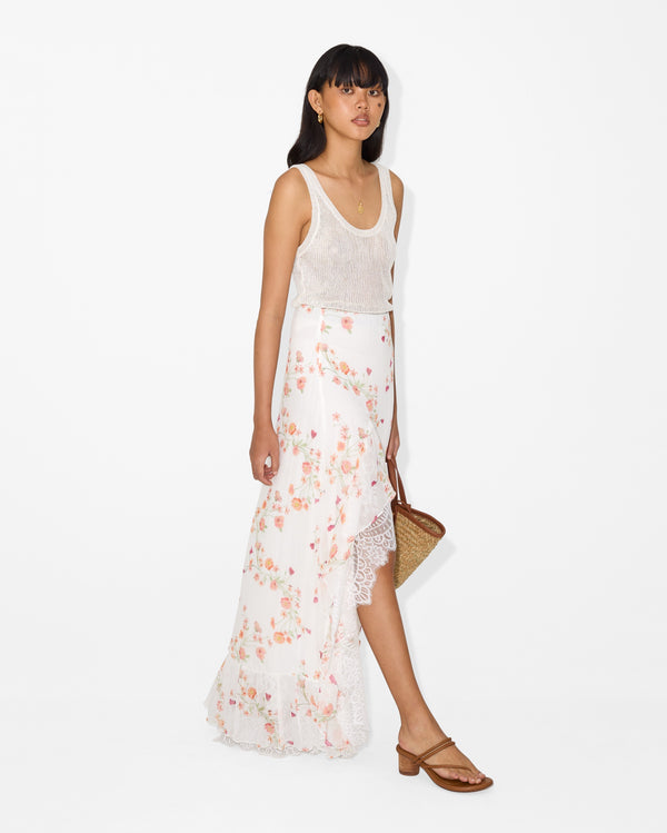 Magali Pascal CHARLIE SKIRT PETAL PRINT