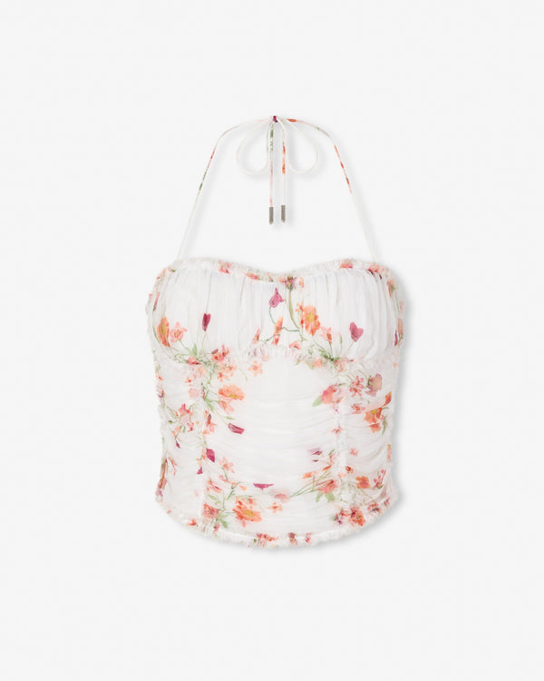 magali pascal CHARLIE TOP PETAL PRINT