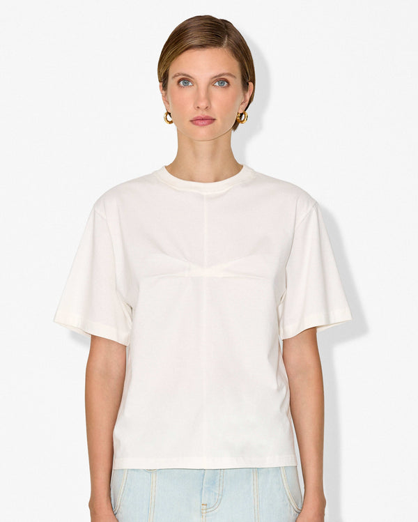 magali pascal CHIARA T-SHIRT BROKEN WHITE