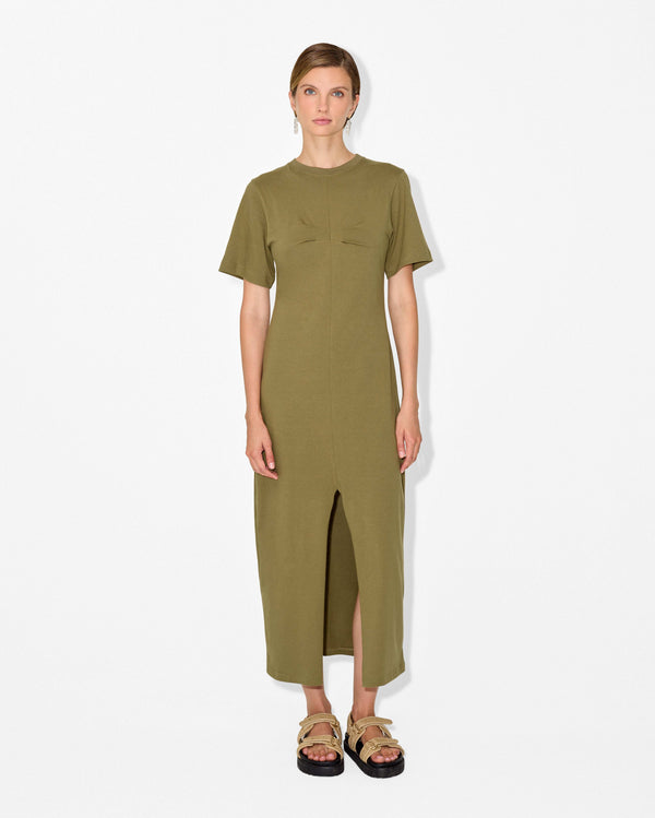 Magali Pascal CHIARA T-SHIRT DRESS DARK OLIVE