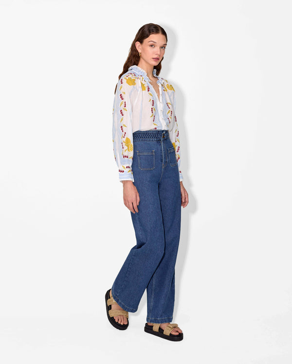 Magali Pascal CITRON SHIRT FRUIT PRINT