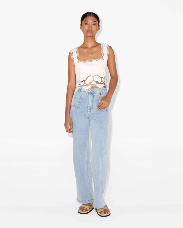 magali pascal CLAIRE TOP Off White