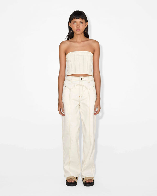 Magali Pascal CLAUDIA JEANS Ecru