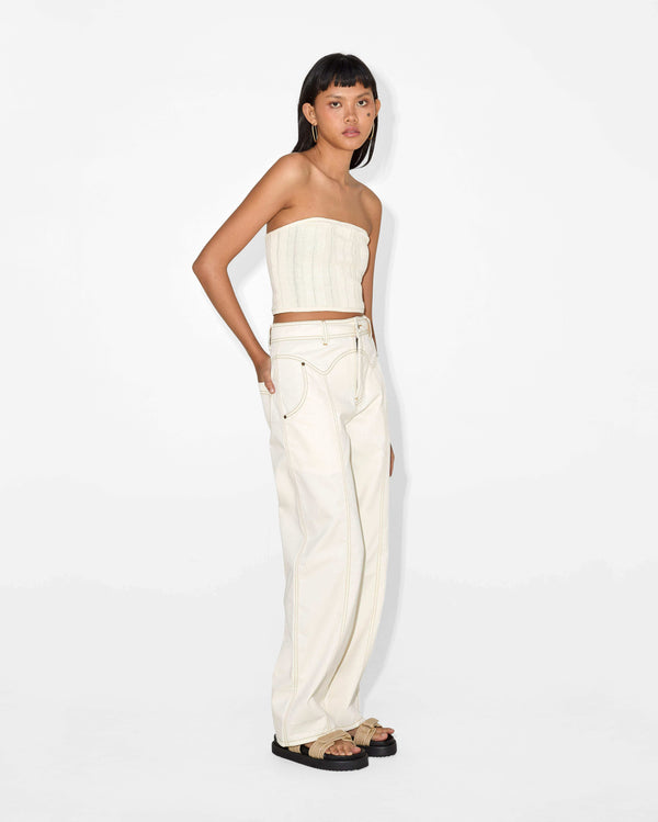 Magali Pascal CLAUDIA JEANS Ecru