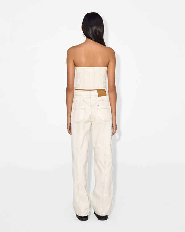 Magali Pascal CLAUDIA JEANS Ecru