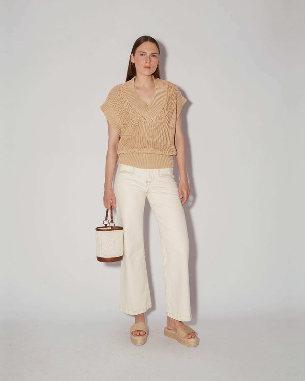 Magali Pascal COLLETTE VEST BLUSH