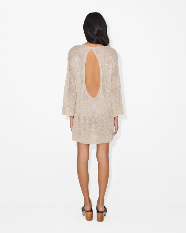 Magali Pascal DANIELLA DRESS SILVER GOLD
