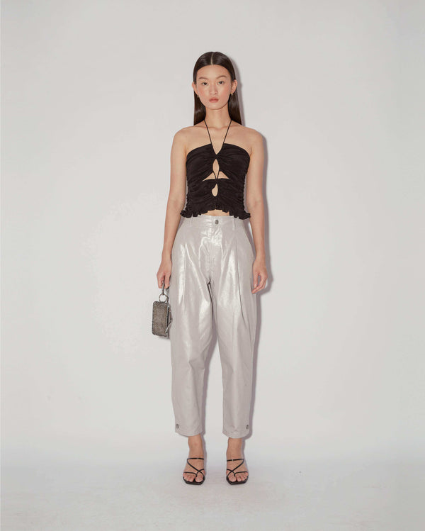 Magali Pascal DEBORAH PANTS SILVER FOIL
