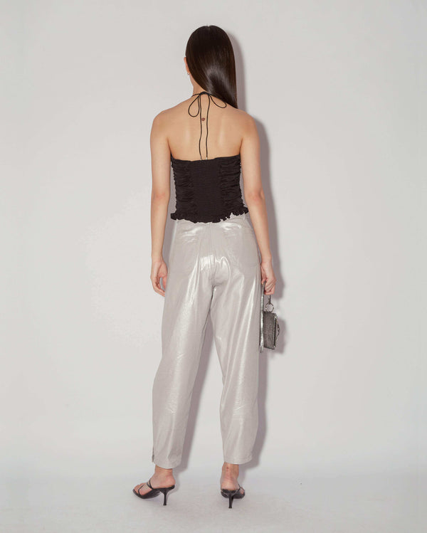Magali Pascal DEBORAH PANTS SILVER FOIL