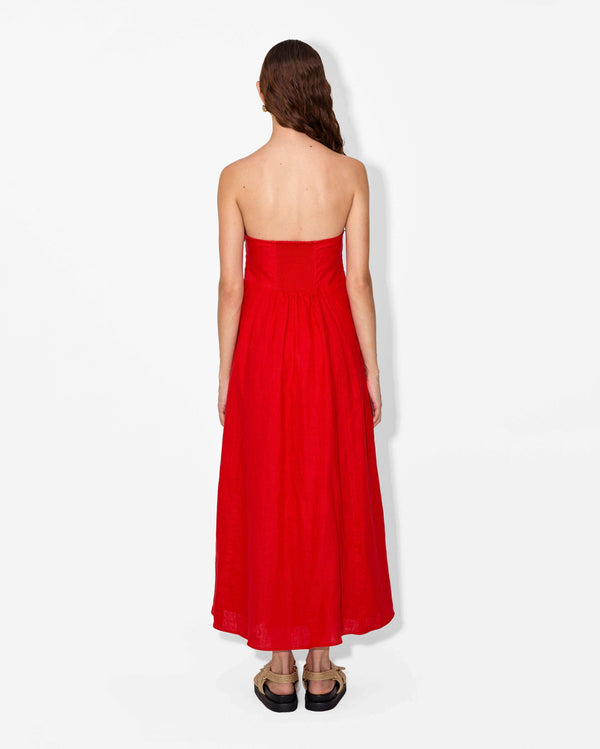 Magali Pascal DIANA DRESS FIRE RED