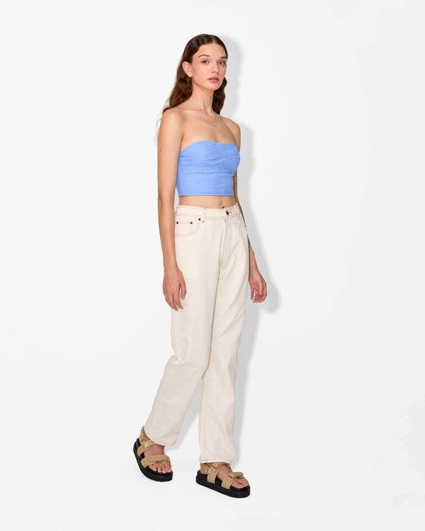 Magali Pascal DIANA TOP RIVIERA BLUE