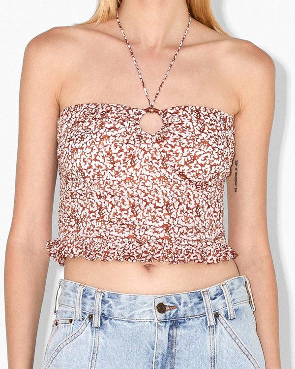 magali pascal ELVIRE TOP Coral