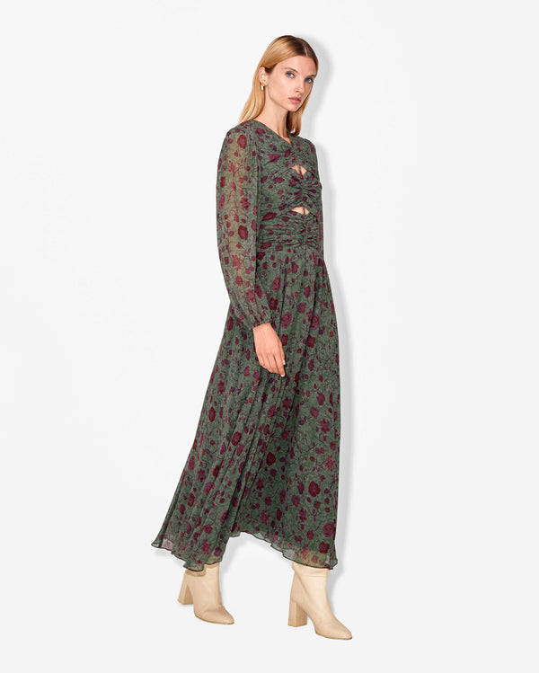 Magali Pascal EMILEE DRESS Tapestry Green