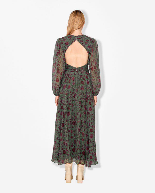 Magali Pascal EMILEE DRESS Tapestry Green
