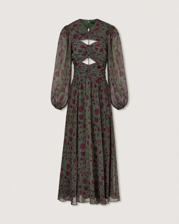 Magali Pascal EMILEE DRESS Tapestry Green