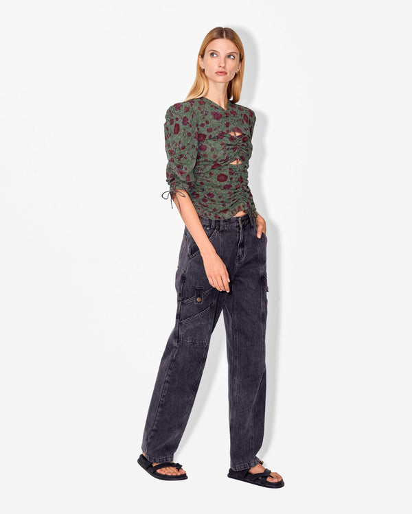 Magali Pascal EMILEE TOP Tapestry Green