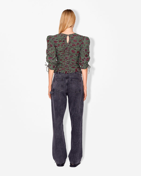 Magali Pascal EMILEE TOP Tapestry Green