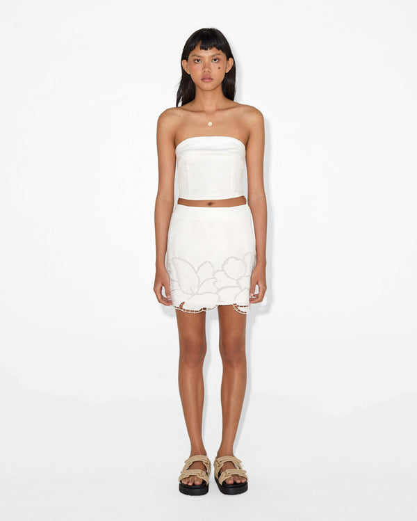 magali pascal ETTA SKIRT Off White