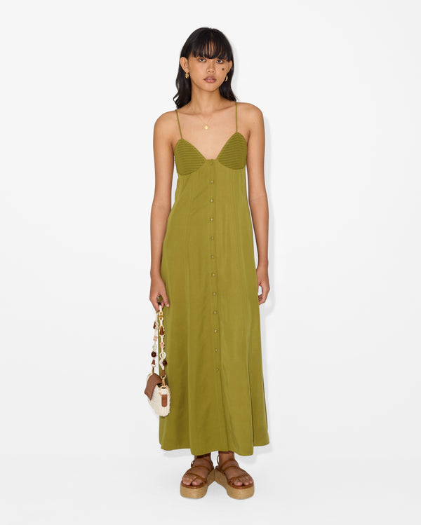 magali pascal FANNY DRESS MOSS