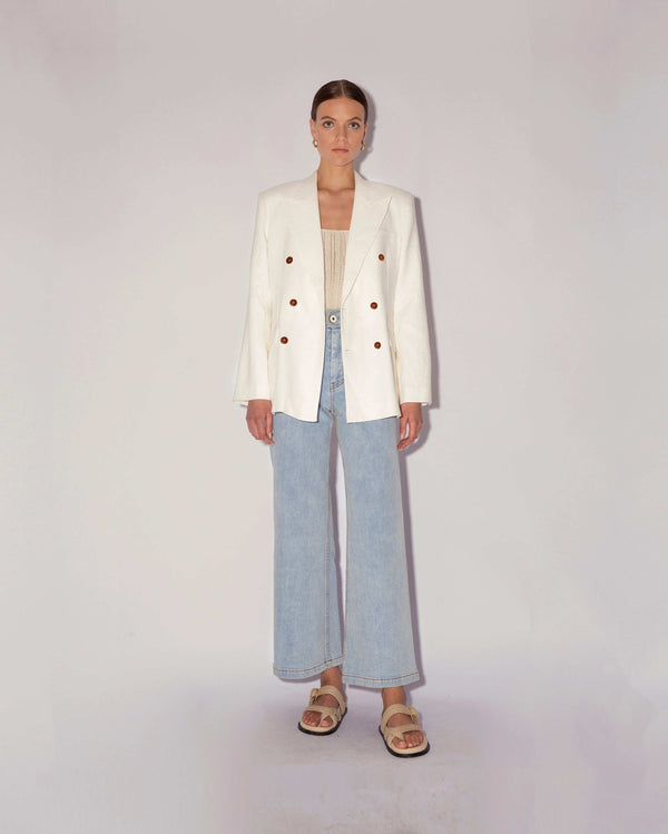 magali pascal FLORENTINE BLAZER WHITE