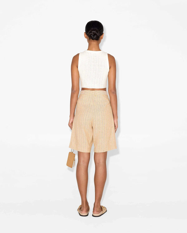 Magali Pascal FLORENTINE SHORTS MUSTARD STRIPE