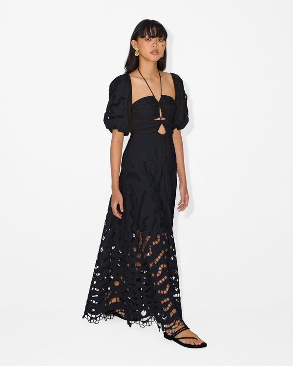 Magali Pascal FLORES DRESS BLACK