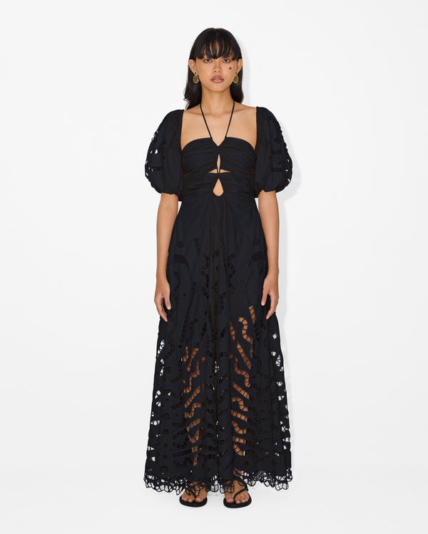 magali pascal FLORES DRESS BLACK