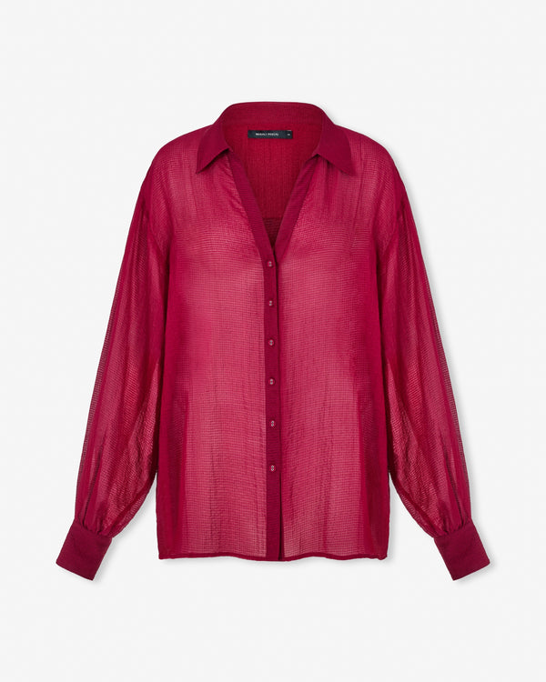 Magali Pascal FRANK SHIRT DARK RASPBERRY
