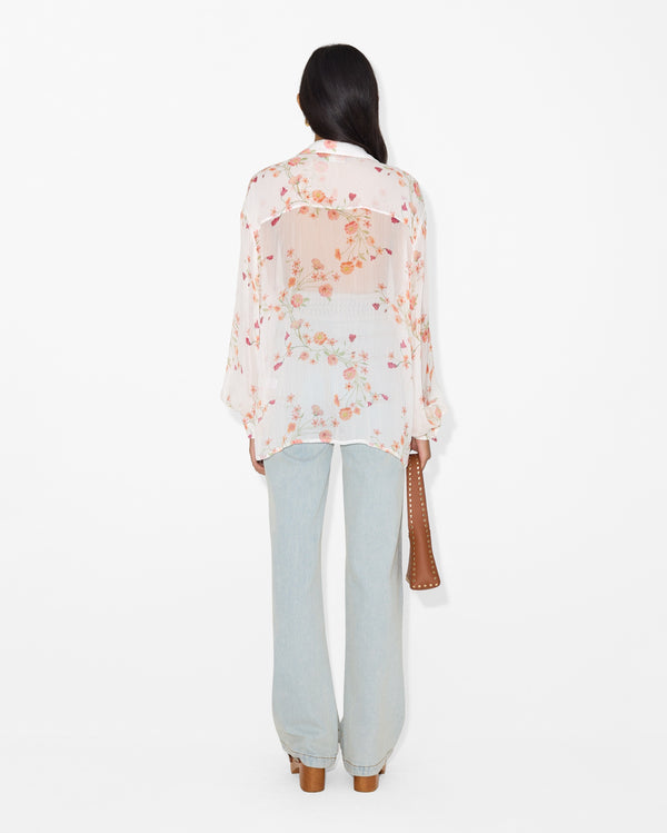 Magali Pascal FRANK SHIRT PETAL PRINT