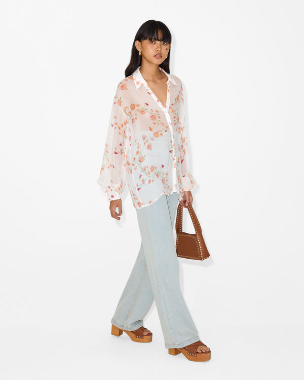 Magali Pascal FRANK SHIRT PETAL PRINT