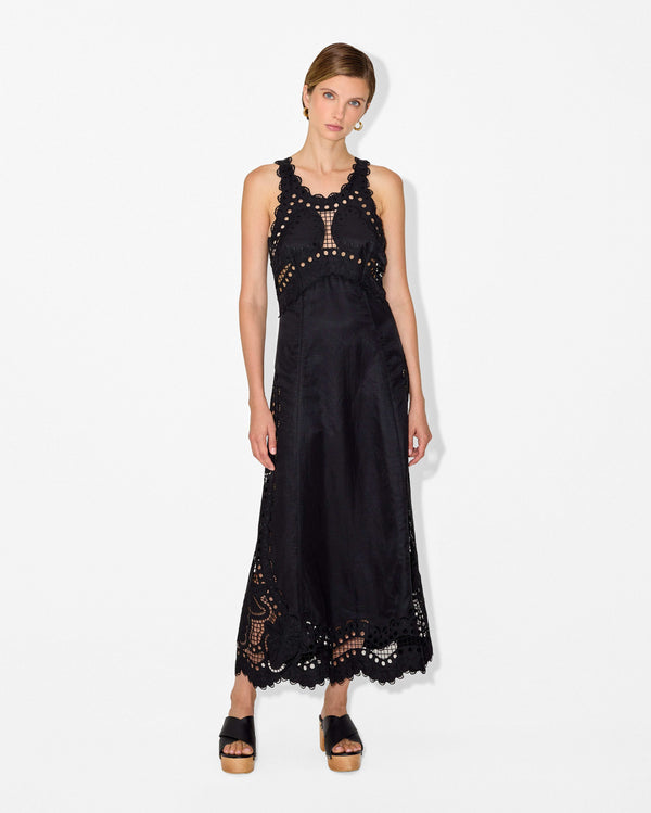 Magali Pascal FRUTTA MAXI DRESS BLACK