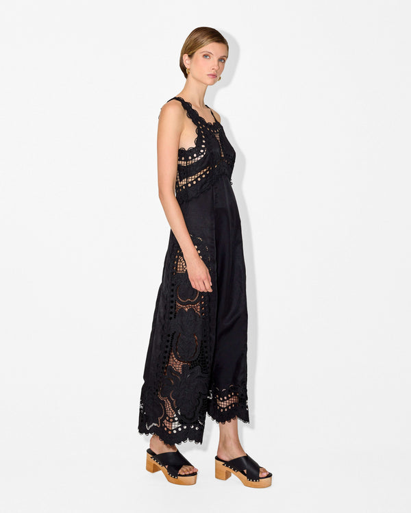 magali pascal FRUTTA MAXI DRESS BLACK