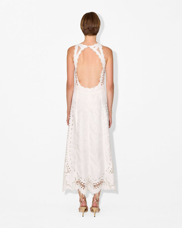 Magali Pascal FRUTTA MAXI DRESS OFF WHITE