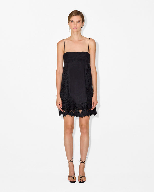 Magali Pascal FRUTTA MINI DRESS BLACK