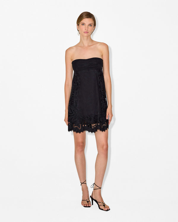 magali pascal FRUTTA MINI DRESS BLACK