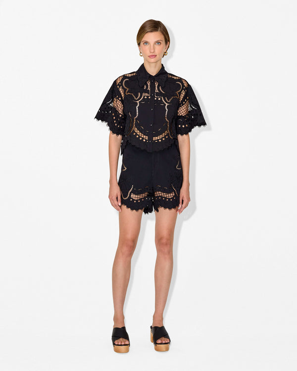 magali pascal FRUTTA SHIRT BLACK