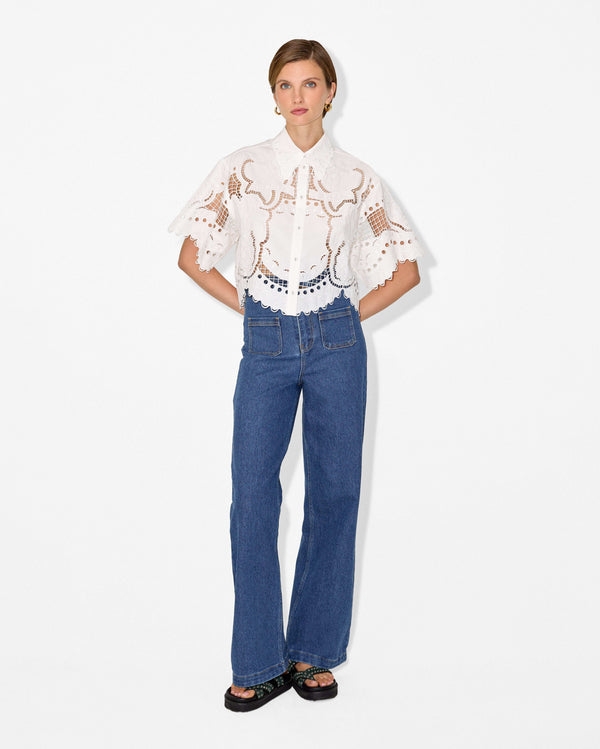 Magali Pascal FRUTTA SHIRT OFF WHITE