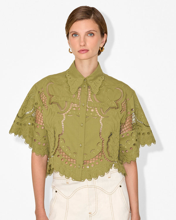 magali pascal FRUTTA SHIRT OLIVE