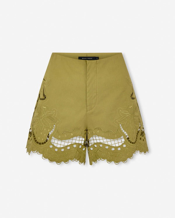 magali pascal FRUTTA SHORTS OLIVE