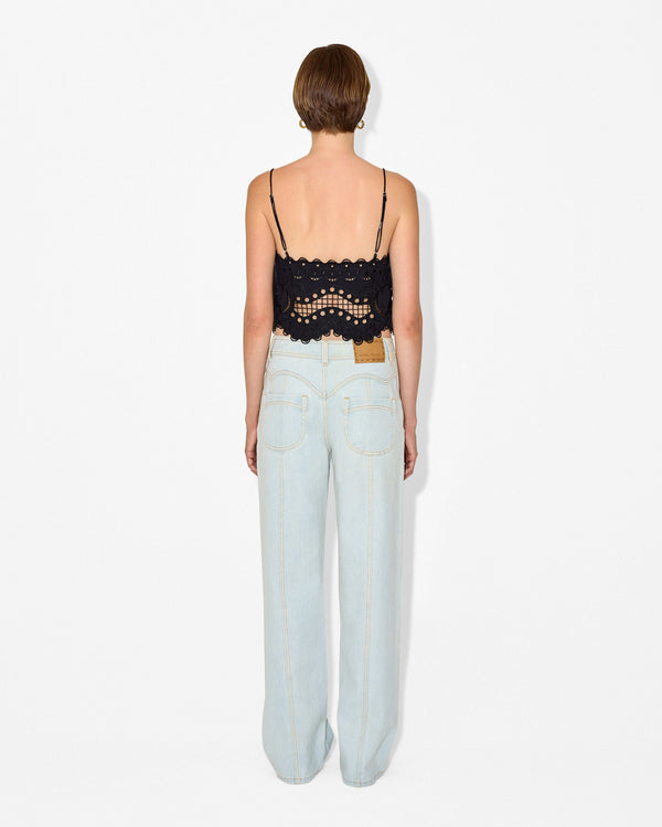 Magali Pascal FRUTTA TOP BLACK