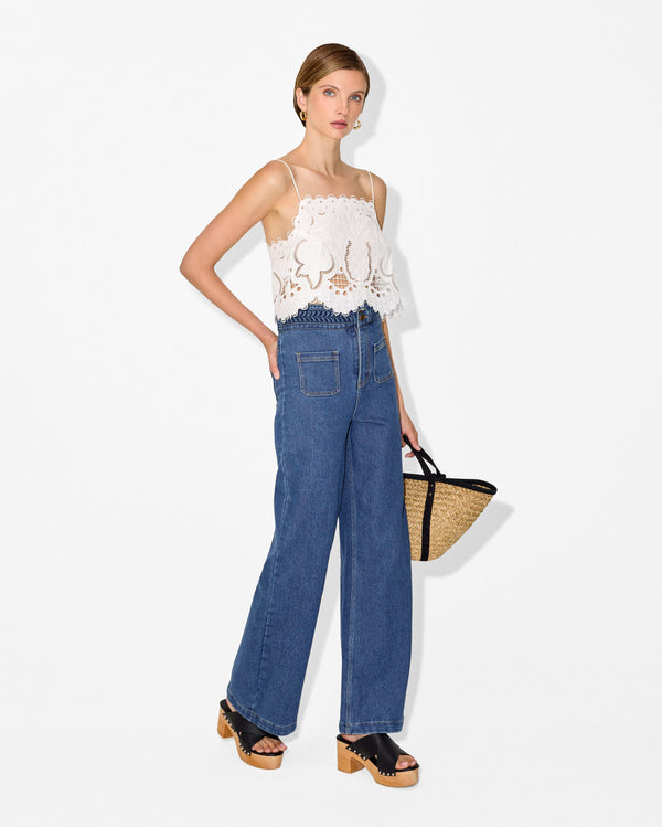 Magali Pascal FRUTTA TOP OFF WHITE