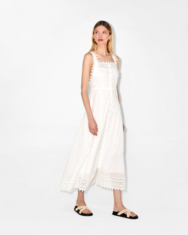 magali pascal GAELLE DRESS Off White