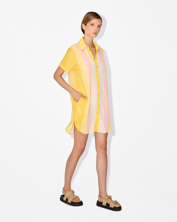 Magali Pascal GELATO SHIRT DRESS GELATO STRIPES